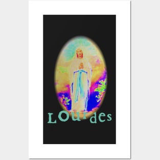 Our Lady of Lourdes Virgin Mary St Bernadette France Catholic Posters and Art